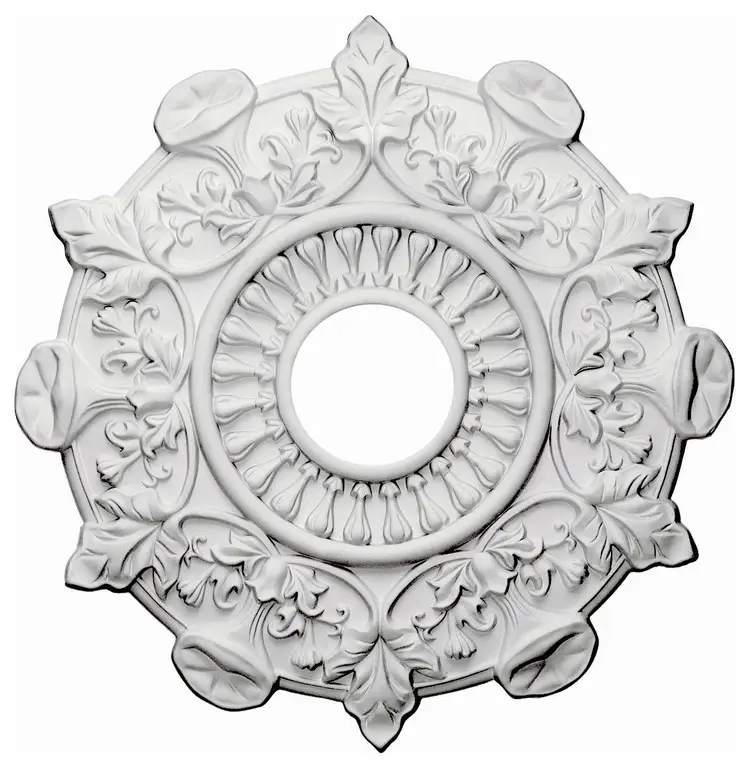 17 1/2"OD x 4"ID x 1"P Preston Ceiling Medallion, Fits Canopies up to 4"
