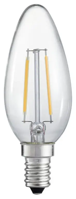 2W E12 Candelabra Base LED Light Bulb, 1 Pack