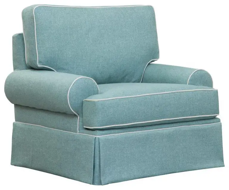 American Furniture Classics Coastal Aqua Series Upholstered Arm Chair