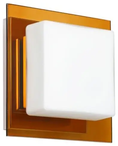 Besa Lighting 1WS-7735TG-LED-CR Alex - 6.33" 5W 1 LED Mini Wall Sconce