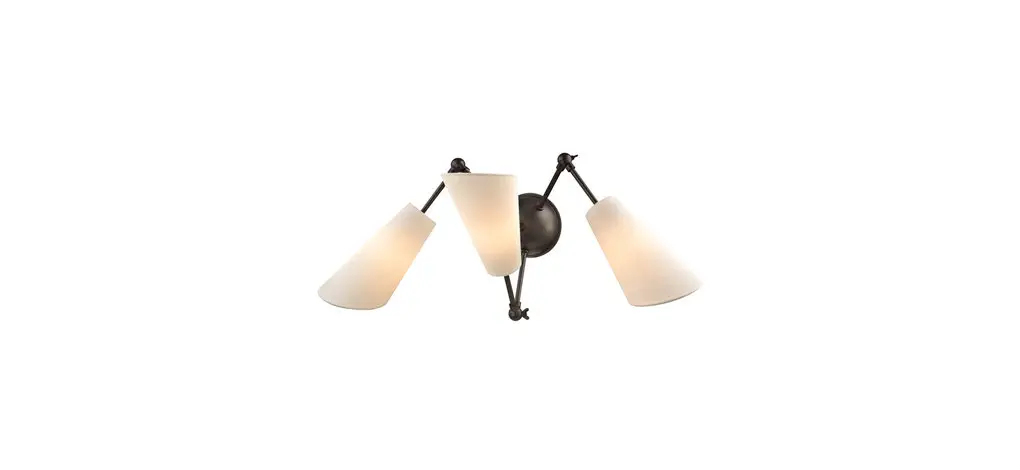 Buckingham 3-Light Wall Sconce, Old Bronze