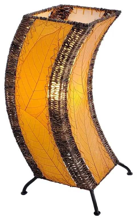 C Shape Table Lamp, Orange