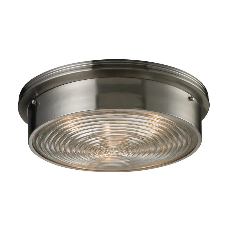 Chadwick 3-Light Flush Mount, Brushed Nickel