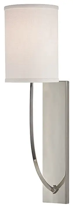 Colton 1-Light Wall Sconce, Polished Nickel