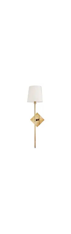 Cortland 1-Light Wall Sconce, Aged Brass