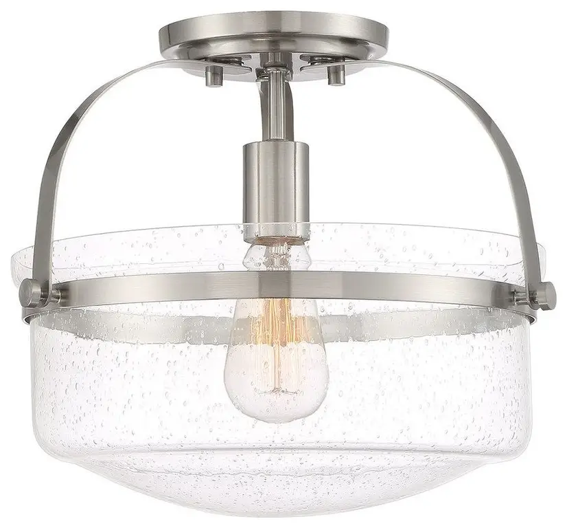 Designers Fountain 90611-BN Jaxon - 1 Light Semi Flush-Mount