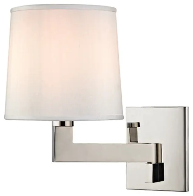 Fairport 1-Light Wall Sconce, Polished Nickel