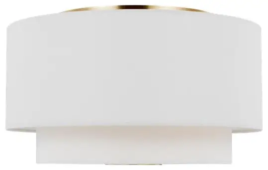 Generation Lighting KSF1043BBS Sawyer Flush Mount in Burnished Brass