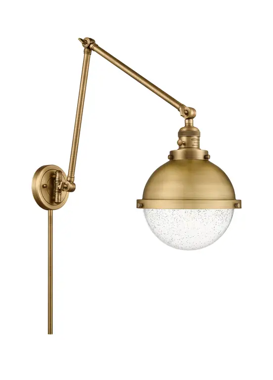 INNOVATIONS 238-BB-HFS-84-BB-LED 1-Light Swing Arm Brushed Brass